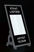 IŞIKLI FİYAT LİSTESİ PANOSU TEKLİ AYAKLI